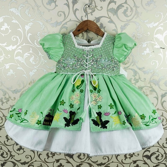 oh shana Other - RARE Handmade Disney Tiana Boutique Dress – 4T – Like New